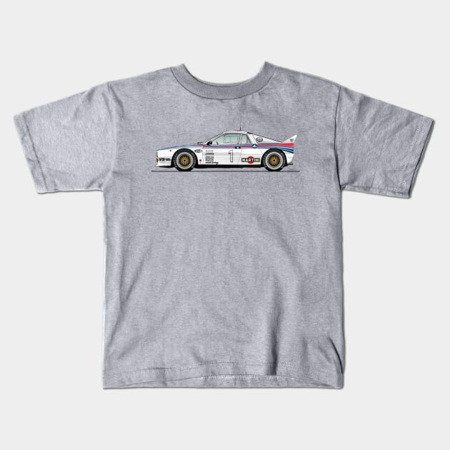 Lancia Rally 037 - Showcase Kids T-Shirt by Vanillah